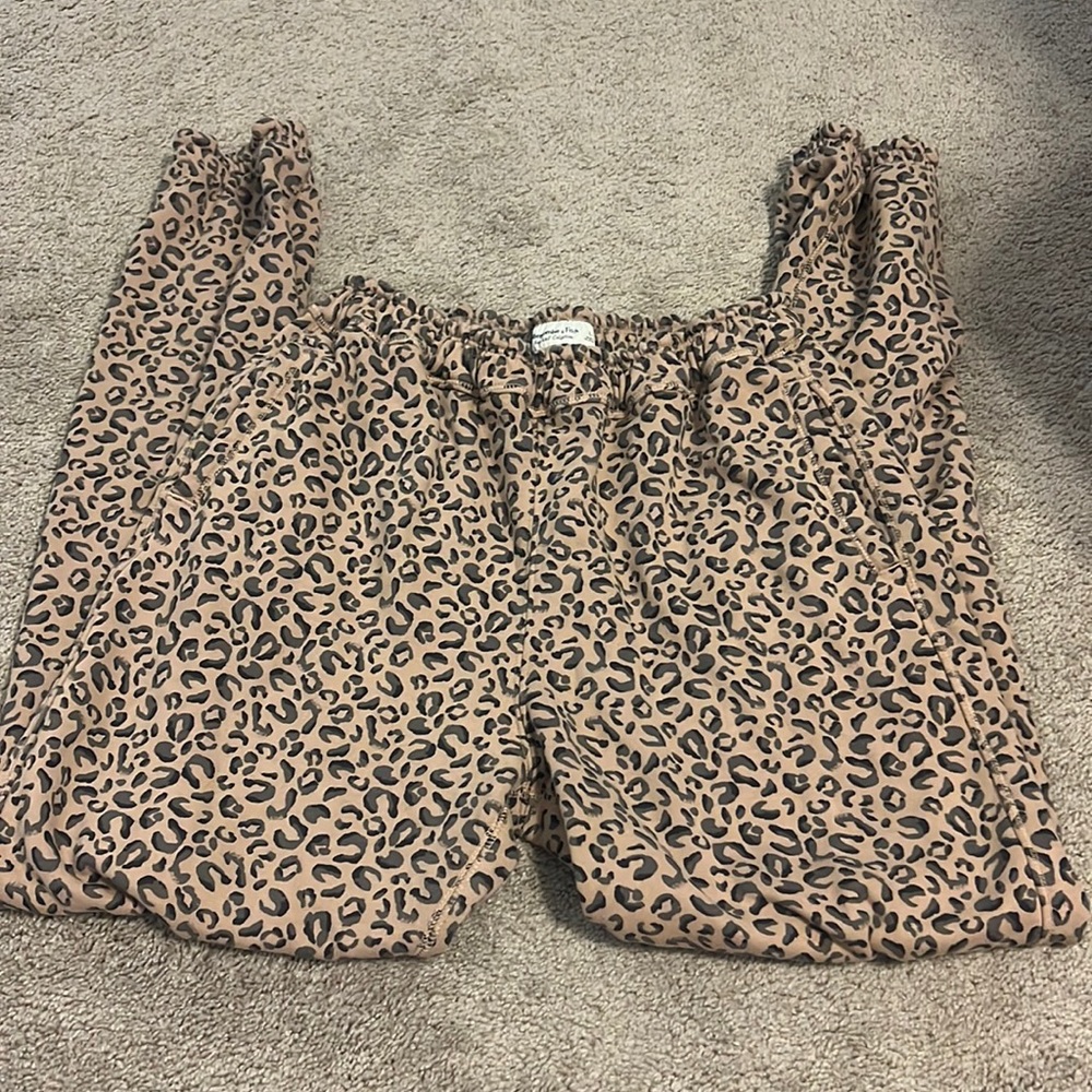 Abercrombie and Fitch Animal Print Joggers